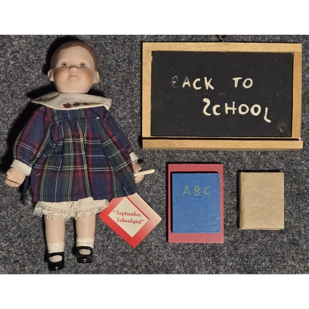 Ashton Drake September Schoolgirl VTG 1995 Calendar Babies Collection Doll